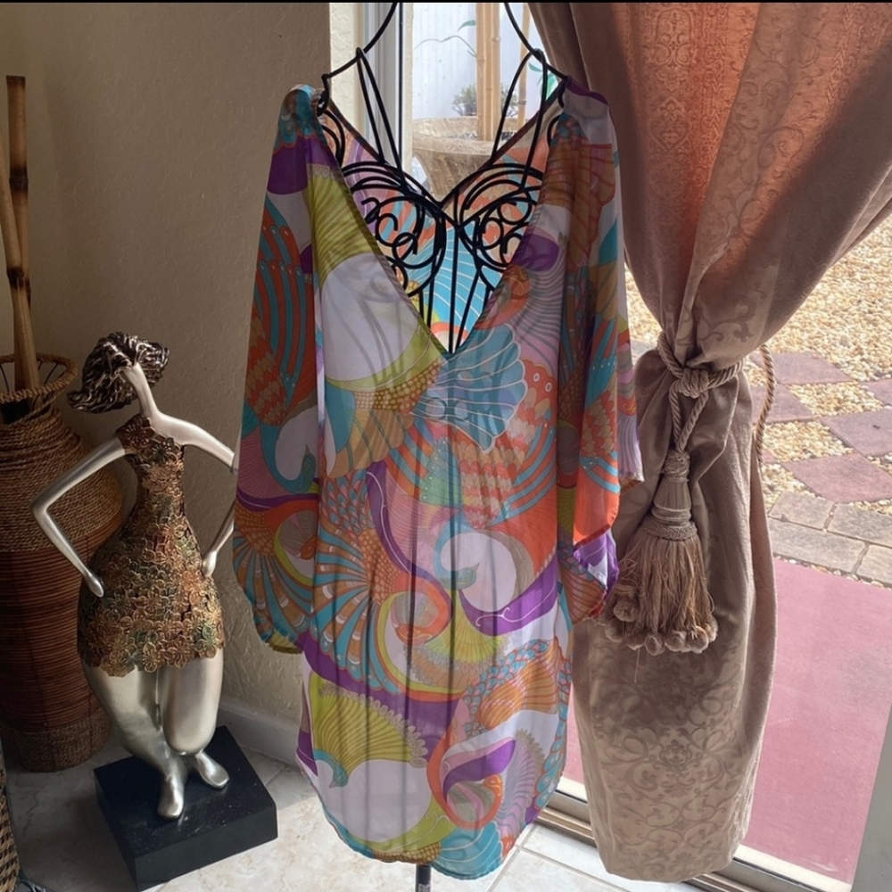 Josh Brody sheer mod tunic top cover up
